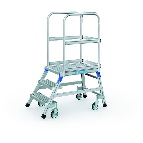 ZARGES Podesttreppe, einseitig 3 Stufen, 41951, 4003866419517