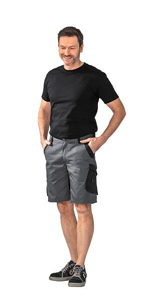 Planam Norit Herren Shorts, schiefer/schwarz, Größe L, 6451052