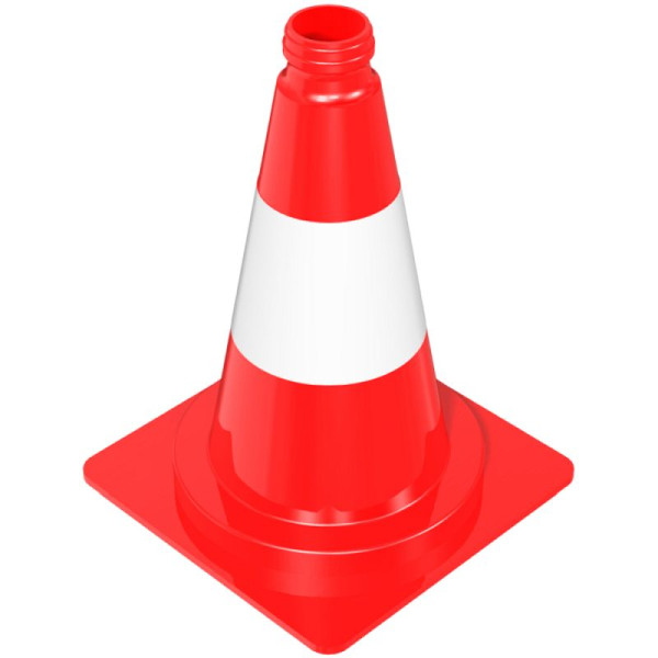 Stein HGS Leitkegel aus PVC, Höhe 320 mm, orange-weiß, tagesleuchtend, 12364