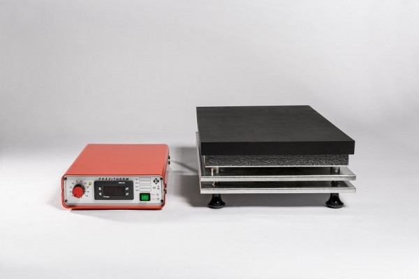 Gestigkeit Präzisionsheizplatte 3300 W, 2x400V, N+PE, Tischaufstellgerät, mit seperatem Regelgehäuse, PZ 44/400 SR