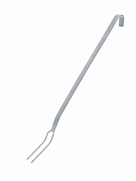 Schneider Fleischgabel mit 2 Zacken, 125 x 30 mm, Länge 560/430 mm, Edelstahl, 177002