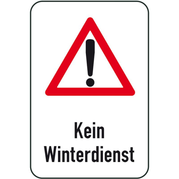 Stein HGS Winterschild/Verkehrszeichen Kein Winterdienst, 400x600mm, 14719