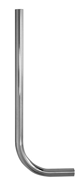 Benkiser Spülrohr verchromt 1 Zoll gerade, 30 x 32 mm, Länge 600mm, 8304000