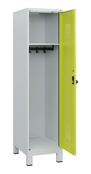 C+P Spind Evolo PLUS, Füße, 1 Abteil, 1630x400x500mm, 7035/0024, Drehriegel, 0490105-12 S10015