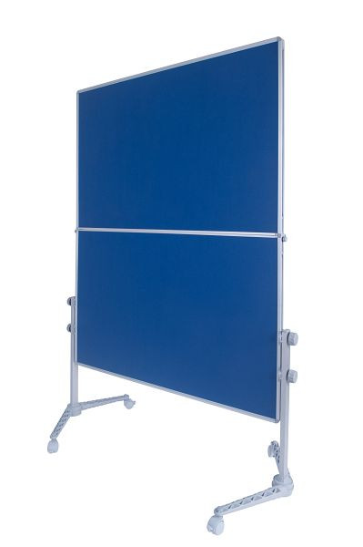 Bi-Office Faltbare Moderationstafel mit blauem Filz 120x150cm, MOD01012662