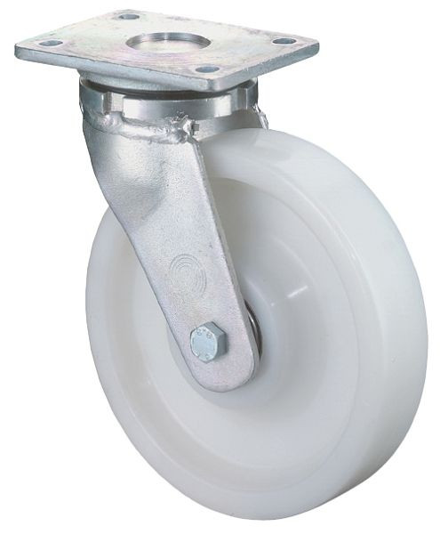 BS Rollen Schwerlastrolle, Rad-Breite 85 mm, Rad-Ø 85 mm, Tragfähigkeit 1200 kg, Lauffläche/Radkörper Kunststoff, Kugellager, RR100.B15.085