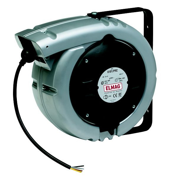 ELMAG Automatischer Kabelaufroller ZECA, 6184/PRC, 15+2 Meter, 3x2,5 mm², IP 42 (ohne Zuleitung, Stecker und Kupplung), 44201