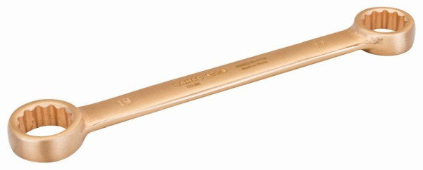 Bahco Doppelringschlüssel, funkenfrei, Berylliumkupfer, 17 + 19 mm, NSB010-1719