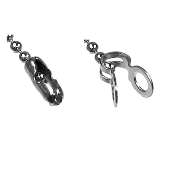 Stein HGS Zubehör für Kugelketten, Klemmverschluss, für Kugelkette 3,2 mm, VE: 10 Stück, 90.9097
