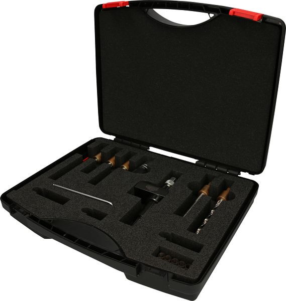 KS Tools Injektor-Spannschrauben-Ausbohr-Satz, 22-teilig, 405.0050