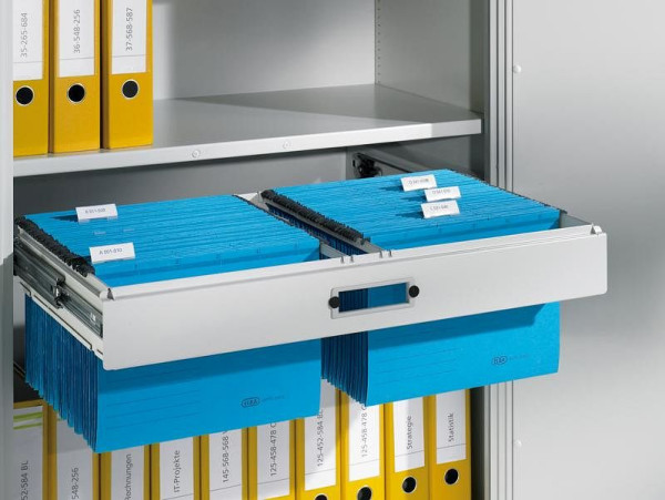 C+P Hängerahmen für Hefter DIN A4, für Aktenschrank mit Drehtüren B930xT400mm, Korpus Lichtgrau, 1040-8117035