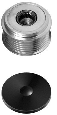 HELLA Generatorfreilauf, Gewindemaß: M14x1,5, Anzahl der Rillen: 6, mit Kappe, 9XU 358 038-261