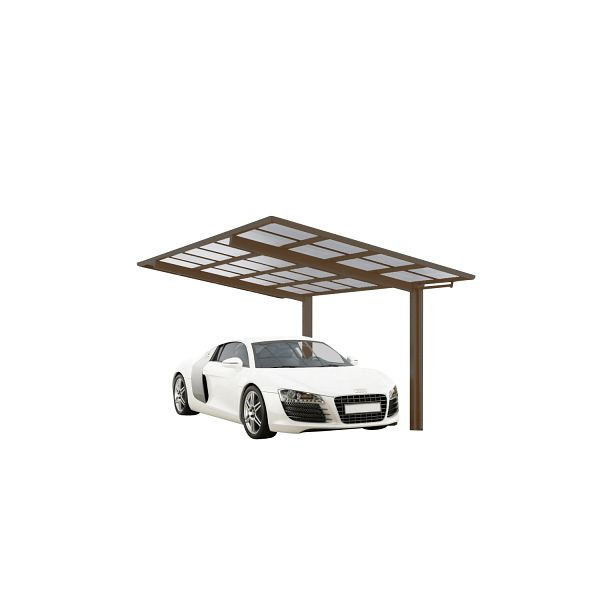 Ximax Aluminium Carport Linea Typ 60 Sonderbreite XS Bronze, 76154