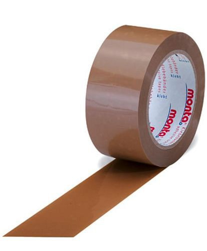 monta PVC-Klebeband extra stark, braun, 50 mm breit x 66 lfm, Stärke 65µ, VE: 36 Rollen, 299530