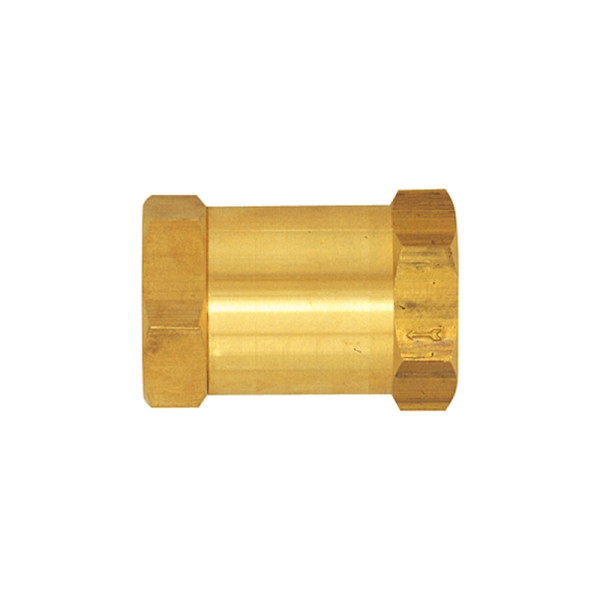 Riegler Rückschlagventil, Durchgangsform, Messing, G 1 IG, 0,1 - 0,2 bar, 132364