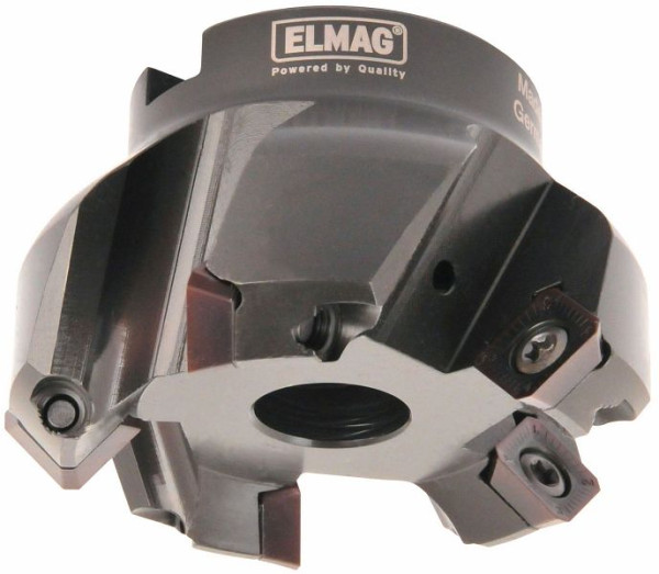 ELMAG Planfräser 45° Ø: 40mm, 3-Schneiden, Aufnahme 16mm, ohne Wendeplatten (SEHT), 17250