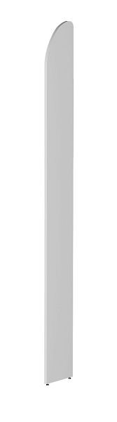Kerkmann Abschlusswange DANTE 2600 mm weiß, 50990910, 4044917421509