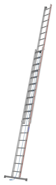 HYMER Seilzugleiter, zweiteilig, 2x18 Sprossen, Länge eingefahren 5,23 m / ausgefahren 9,14 m, 405136