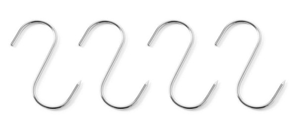 Hendi Fleischerhaken, VE: 4 Stück, 110 mm, Edelstahl, 513545