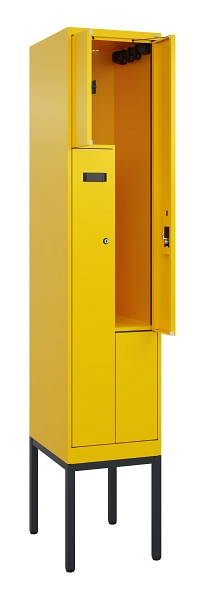 C+P Z-Spind Evolo PLUS, Gestell, 2 Fächer, 2120x400x500mm, 1023/1023, Zylinderschloss, 0490337-122 S10049