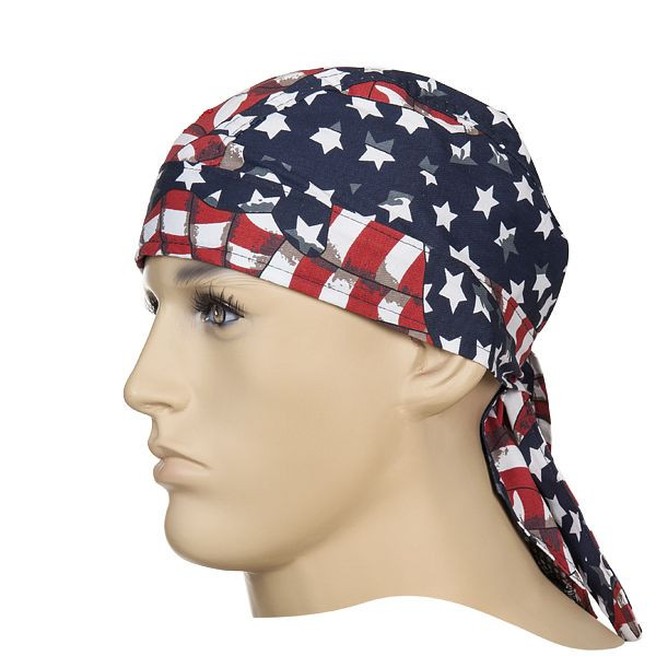 ELMAG Hitzekopfschutz Bandana 'USA flag' WELDAS 23-3604, aus Baumwolle, KopfØ 46-68 cm, 59176