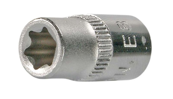 SW-Stahl Steckschlüsseleinsatz, 1/4", E-Profil, E8, 05462L