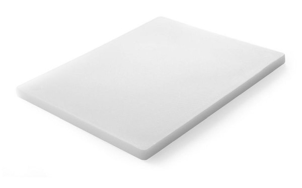 Hendi Schneidebrett rutschfeste Füße, Weiß 500x350x18 mm, 826386