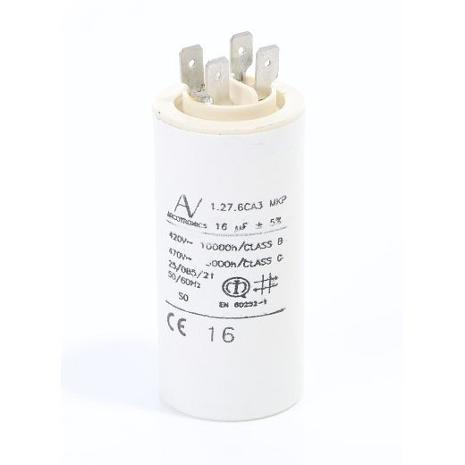 ELMAG Kondensator 16 µF für Stromerzeuger, Typ SEB2500W mit AL MeccAlte S15W, 9503389