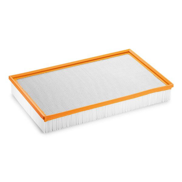 Kärcher Flachfaltenfilter KSM, Kunststofffilter, nässefest, waschbar, spart Wartungskosten, 5.731-585.0