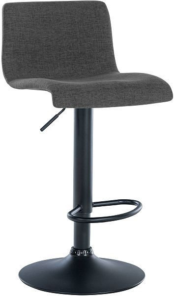 CLP Barhocker Branford Stoff, dunkelgrau, 322230, 4251756490874