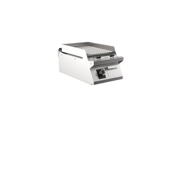 Mareno M1-900 Lavasteingrill mit verstellbarem Grillrost aus Edelstahl, 40cm, 400(B)x920(T)x250(H)mm, GL94GIT, 191.351