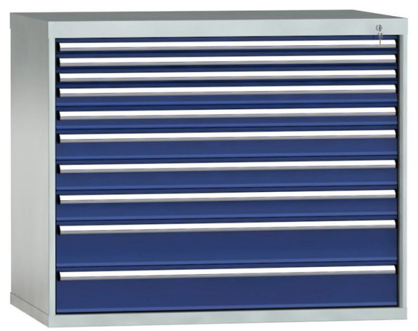 KLW Schubladenschrank 1000 x 1201 x 750 mm H x B x T, Einbaumaß: 900 mm, Einteilung: 64x36 Einheiten, EA / 100 kg, SKB1000-10EP-001