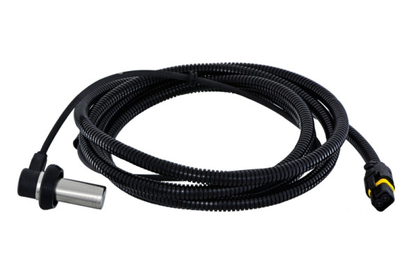 HELLA Sensor, Raddrehzahl, 2-polig, Vorderachse rechts, Kabel: 2880mm, 6PU 230 048-521