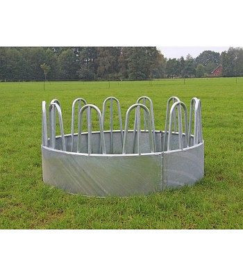 Growi Rundraufe 230 cm für Pferde, 3 Segmente, 12 Fressplätze, 10052690