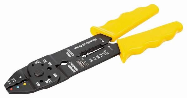 Bahco Crimp-Zange zum Schneiden und Schälen, gelb, 220 mm, CR B 01