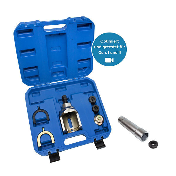 RepTools Traggelenk De-/Montage-Satz für VW T4, mit Drehstabfeder-Schlüssel und Gewindereiniger, XXL-118554