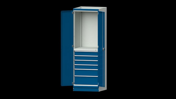 ANKE Werkbänke Basisschrank modulares Schranksystem, Serie 760 V, Modell 3007, 715 x 720 x 2200 mm, RAL 7035/5010, 631.073