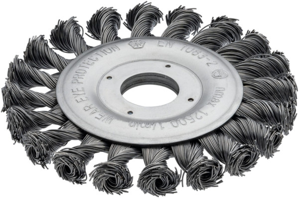 VIGOR Scheibenbürste für Winkelschleifer, 115 mm, gezopft, V6804