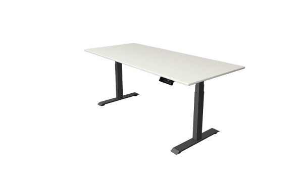 Kerkmann Oxford Sitz-/Stehtisch 1800 x 800 mm, elektrisch höhenverstellbar von 620-1270 mm, Weiß, Gestell anthrazit, 10540710