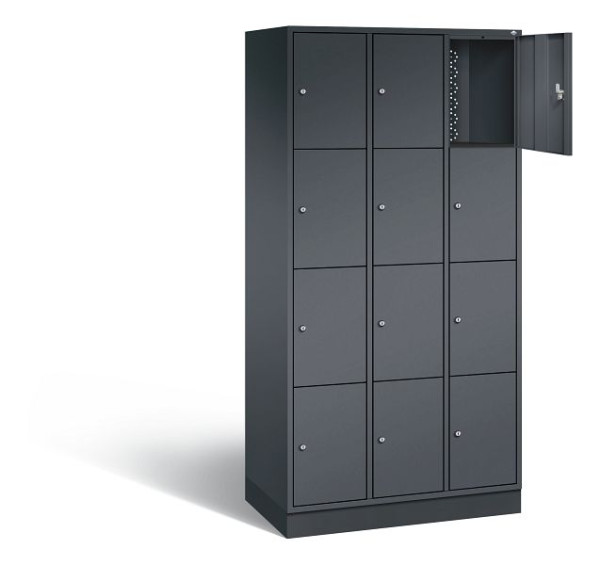 C+P Schließfachschrank Intro, H1950xB920xT490mm, Farbe: Schwarzgrau, 8470-301 S10092