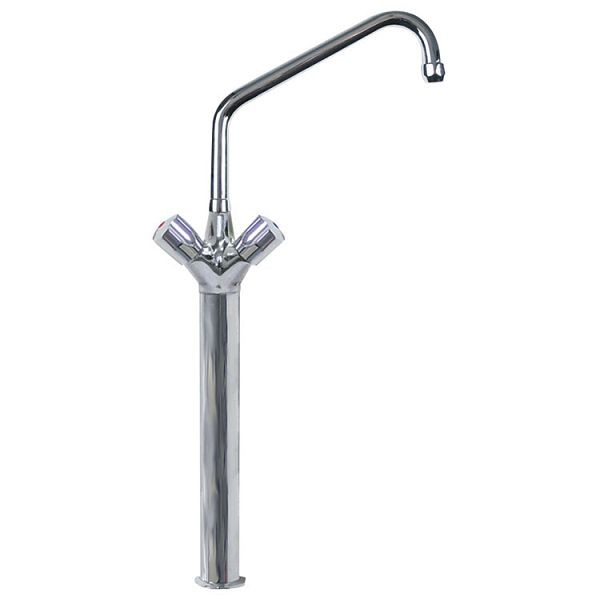 Gastro-Inox Monoblock 25mm (Ø) Mischbatterie Länge 300mm auf 300mm Säule, High Performance, 402.223