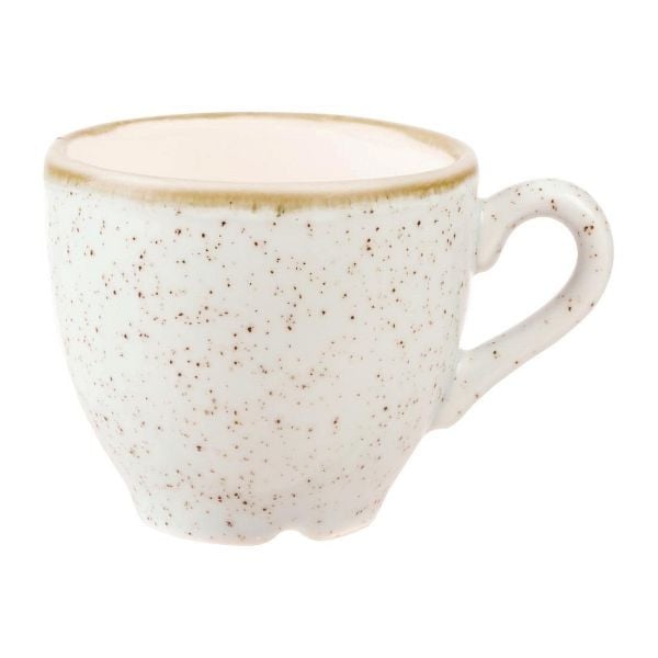 Churchill Stonecast Gerstenweiß Espresso Tasse 9Cl Box (12 Stück), CY861