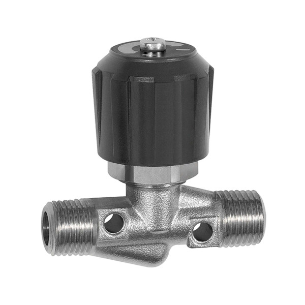 Riegler Nadelventil, Messing vernickelt, AG/AG, R 1/8, DN 4, 136238