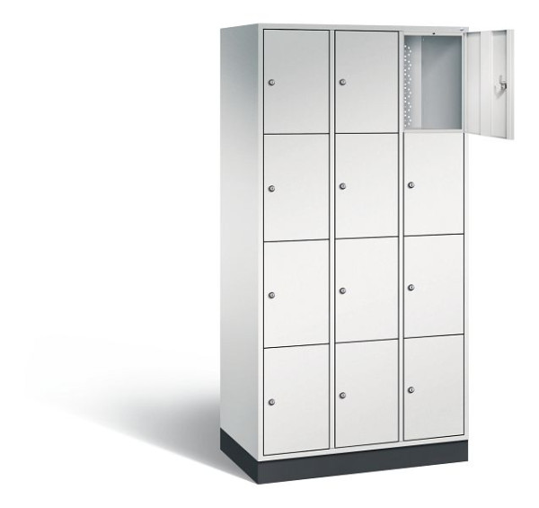 C+P Schließfachschrank Intro, H1950xB920xT490mm, Farbe: Lichtgrau, 8470-301 S10003