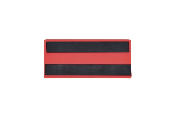 KROG Etikettentaschen - magnetisch, 110 x 50 mm, rot mit 2 Magnetstreifen, 5902090RA