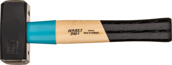 Hazet Fäustel BluGuard, Stahl-Stielschutzhülse, Hammerkopf Gewicht: 1000 g, 2142-1