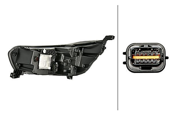 HELLA LED-Hauptscheinwerfer, für u.a. RENAULT TRAFIC III, ECE, für Rechtsverkehr, rechts, 1EX 014 721-621