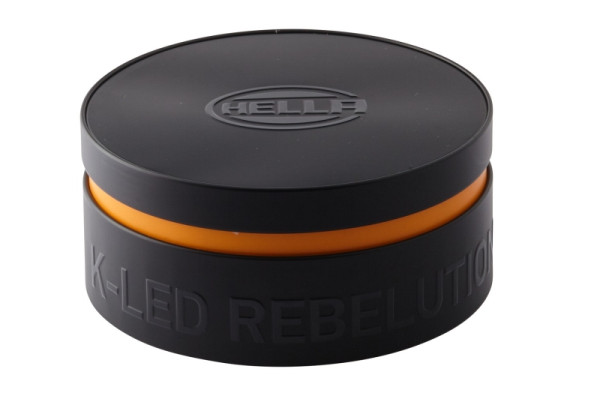 HELLA LED-Blitz-Kennleuchte, K-LED Rebelution, 12/24V, gelb, Anbau/geschraubt, Kabel: 150mm, Stecker: Flachstecker, 2XD 455 255-001