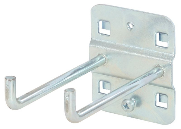 KS Tools Doppelter Werkzeughalter mit senkrechtem Hakenende, Durchmesser 6 mm, 75mm, 860.0818