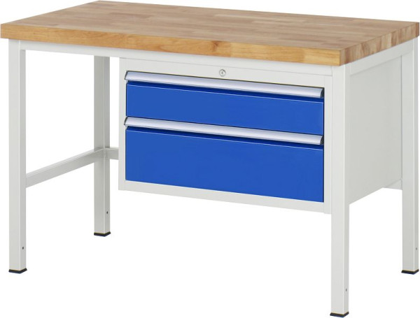 RAU Werkbank Serie 8000 - Modell 8223, B1250 x T700 x H840 mm, 13-8223A1-127B4S.11